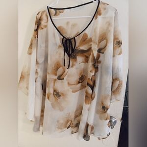 New York & company small semi-shear women's tunicel